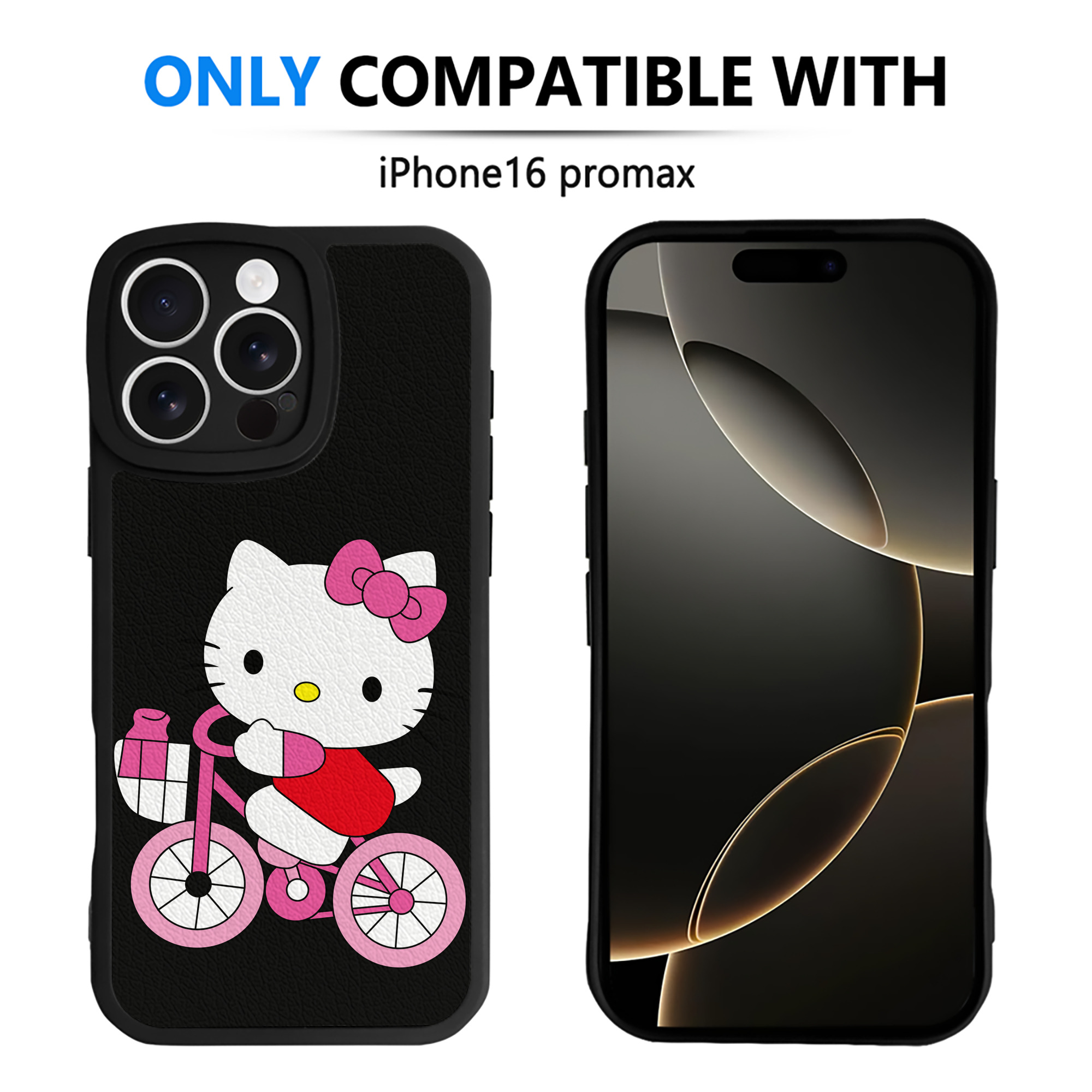 （画像用） Hello Kitty ハローキティ 【iPhone 16シリーズ対応】シリコンスマホケース（レザー調） 材質：シリコン